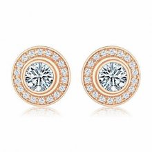 Cartier D'AMOUR Earrings in 18K Pink Gold with Diamond